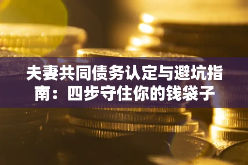济南夫妻共同债务认定与避坑指南：四步守住你的钱袋子